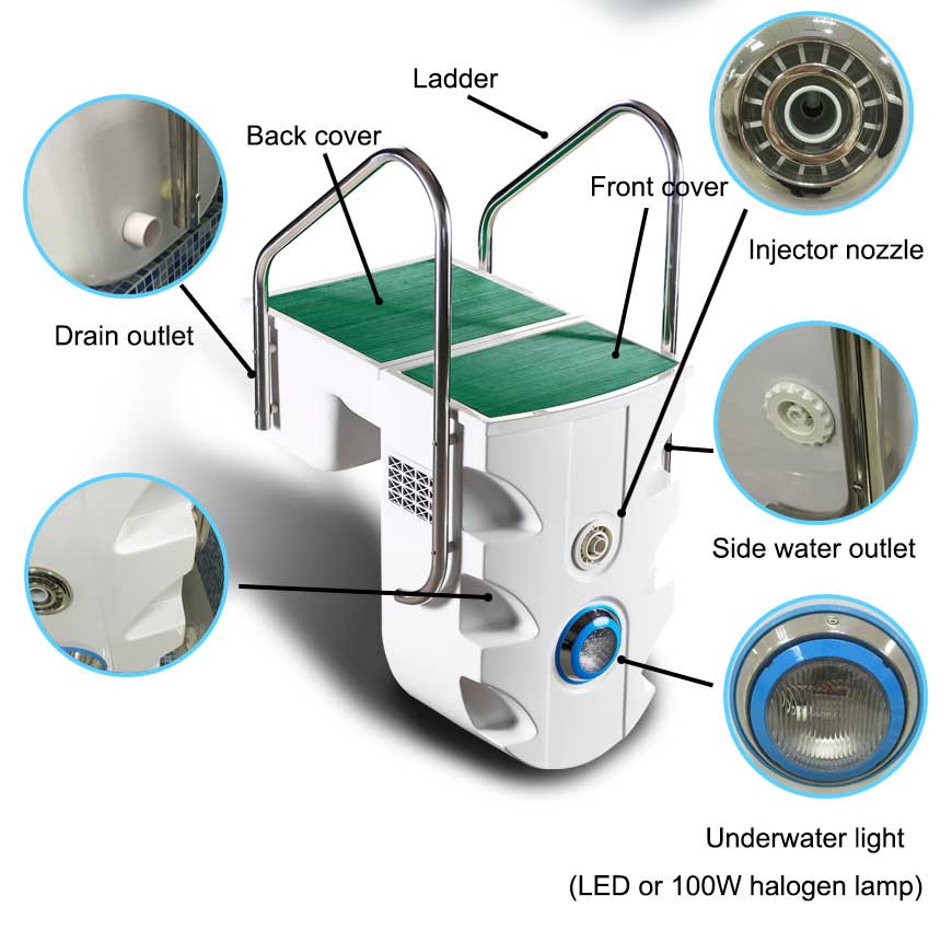 integrated pool filter