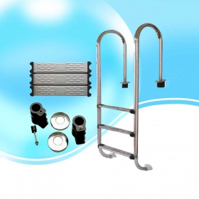 China Factory Wholesale Swimming Pool Stainless Steel Step Ladder 