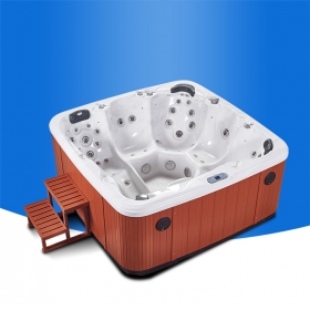 Outdoor Spa Pool Huron Hot Tub JY8017 With One Long Lounger And Five Deep Seats 