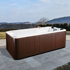Small Garden Swim Spa Endless Swimming Pool 4M Compact Size 