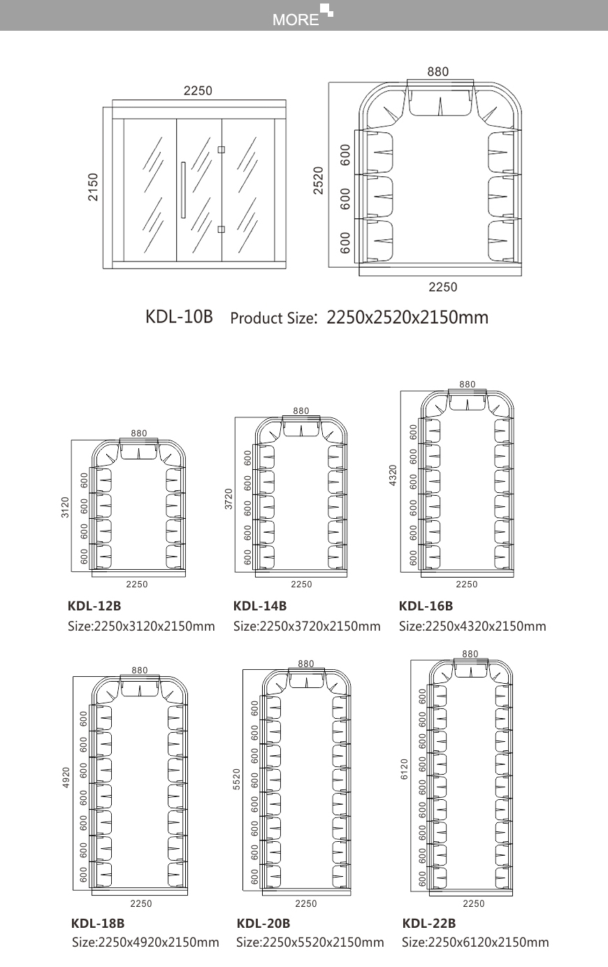 Steam room KDL-8B