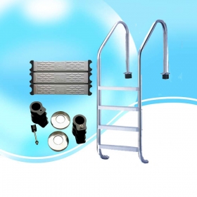 Factory Supply aluminum folding Swimming Pool Ladder 