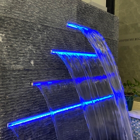 PIKES LED Water Cascade Blade Swimming Pool Waterfall Water Descent Factory 