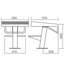 China Factory Swimming Pool High Quality Two Steps Stainless Steel Starting Blocks 