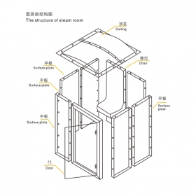 Factory Sales 2023 Steam Room With Shower 6 Person Luxury Acrylic Tempered Glass Besting Selling Family Wet Steam Sauna Room 