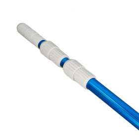 24 ft. Aluminum Telescopic Pole with Connect and Clean Locking Cone and Quick-Flip Clamps