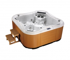 JY8003 Factory Supply Deluxe Massage Spa Tub Outdoor Whirlpool Hot Tubs for 5 Persons 