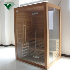 VIGOR Sauna Infrared Sauna Dry Home Indoor 3-4 Person Steam Luxury Far Infrared Sauna Rooms 