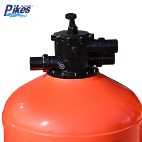 PIKES Fiberglass Laminated Top Mount Sand Filter for Swimming Pool Filtration System 