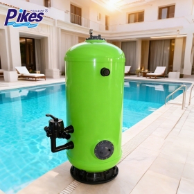PIKES Fiberglass Laminated Top Mount Sand Filter for Swimming Pool Filtration System 