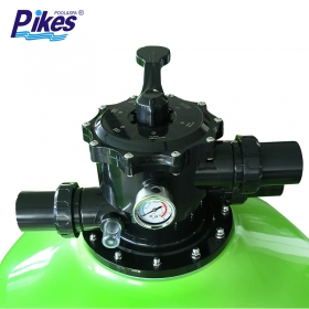 PIKES Fiberglass Laminated Top Mount Sand Filter for Swimming Pool Filtration System 