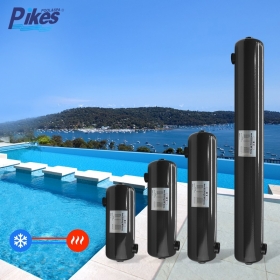 60kw Cyclic Heating Thermostat Stainless Steel Compact Pool Spa Boiler Reduced Pressure Loss Swimming Pool Heat Exchanger 